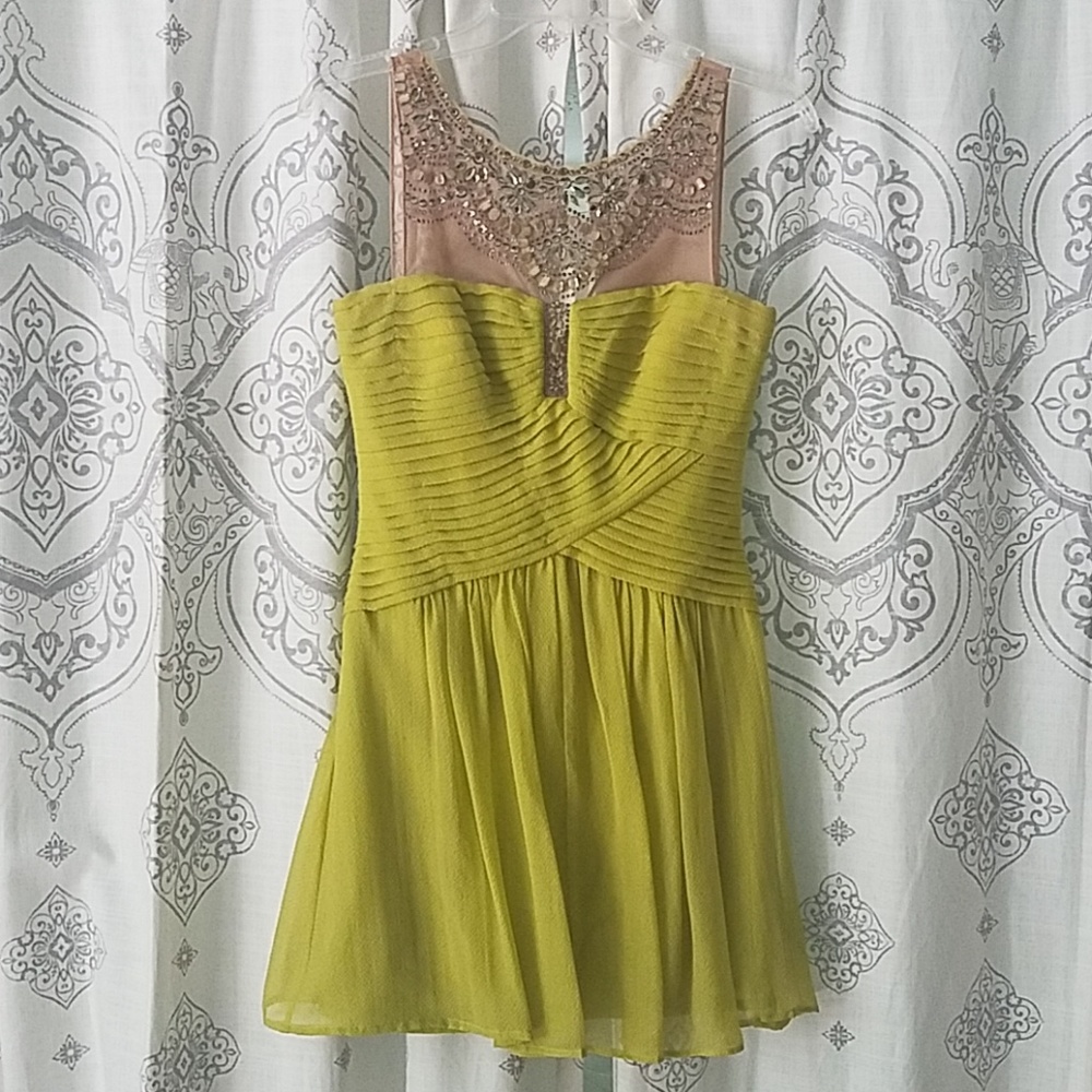 BCBG lime dress